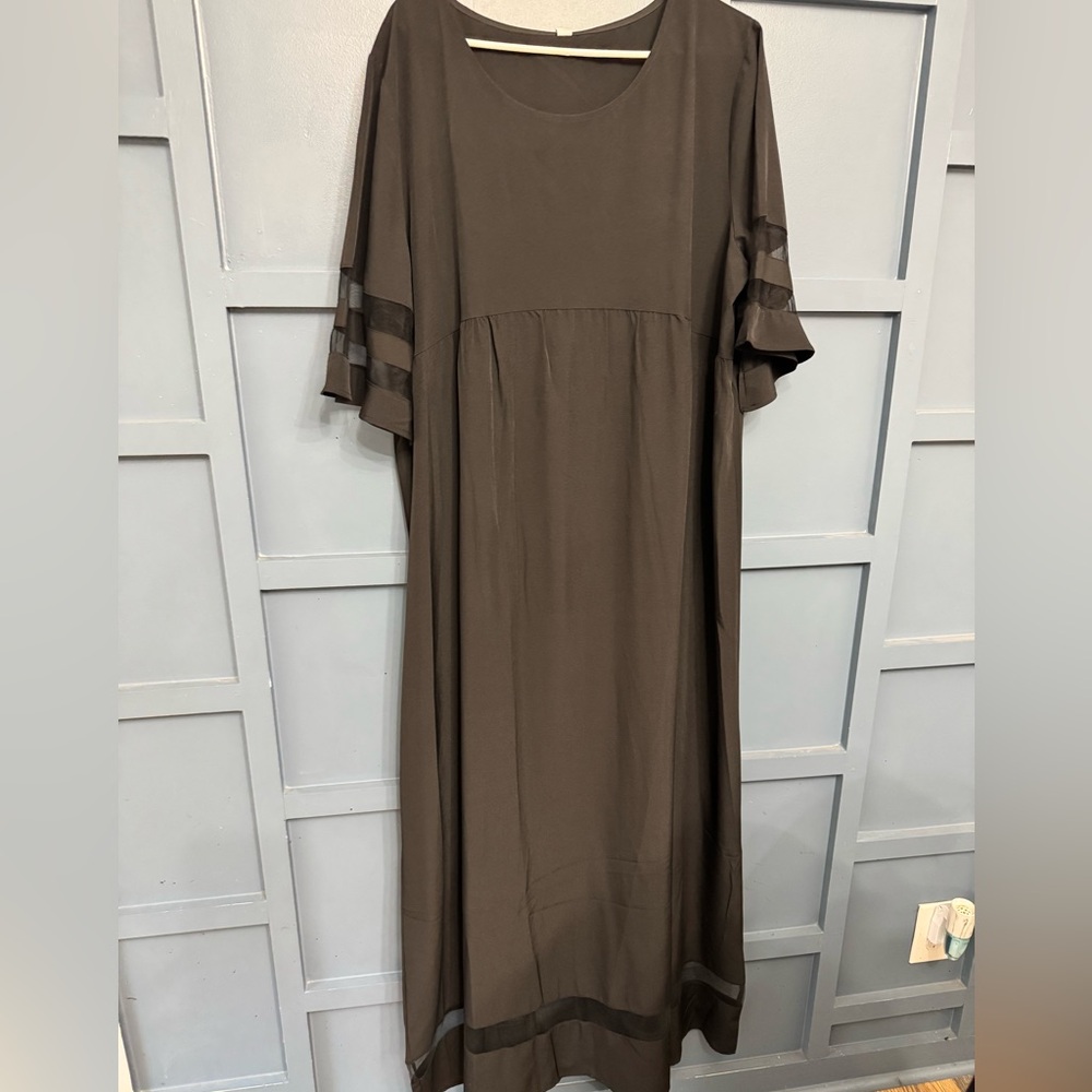 Black Short Sleeve Crew Neck Work Dress